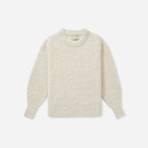 Everlane | The Oversized Alpaca Crew | Almond